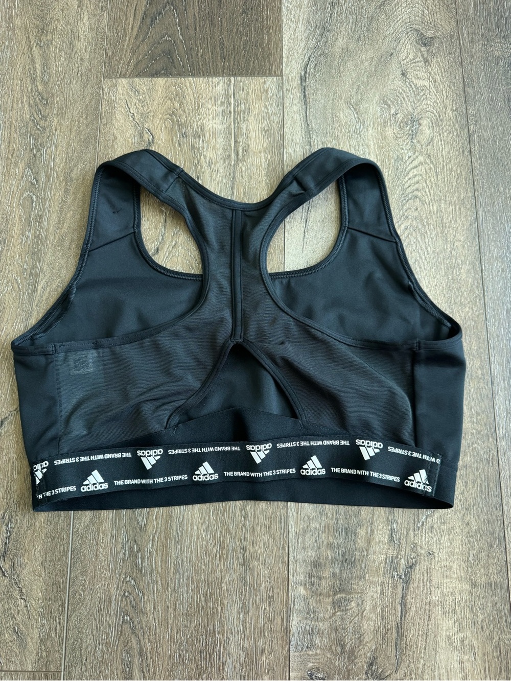 adidas Black Racerback Training Sports Bra Women’s Size 1X - Picture 3 of 6